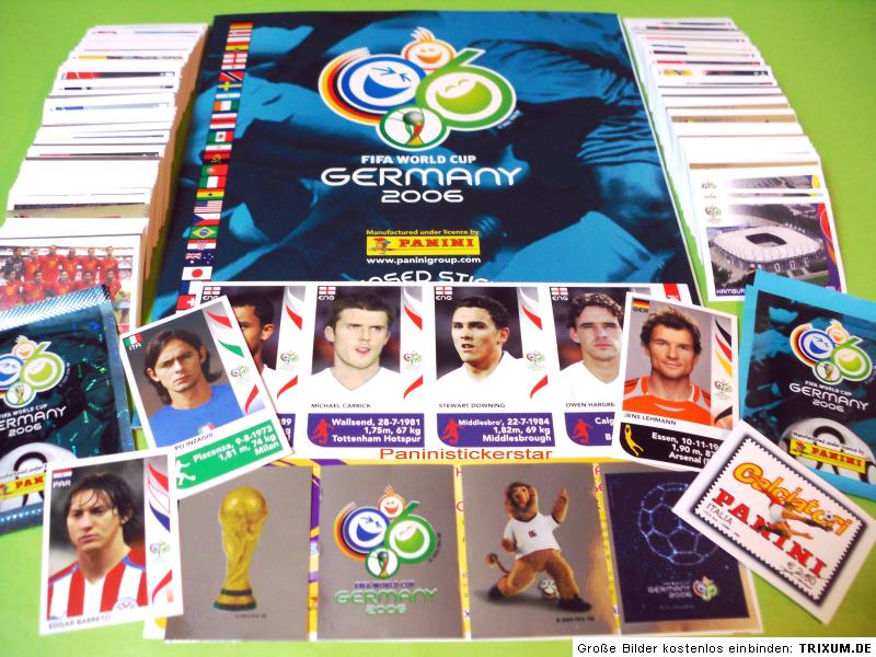 PANINI WM 2006   KOMPLETT + SONDERSTICKER + ALBUM   