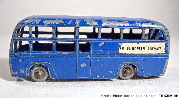 Matchbox 1 75 RW 58A BEA Coach seltene silberne Räder  